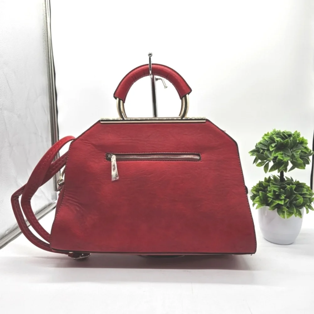◇◇ Alyssa Red Women's Satchel Handbag NWOT
